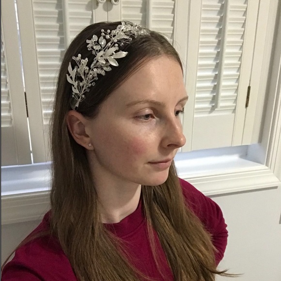 Bridal headpiece wrap around - Picture 3 of 4